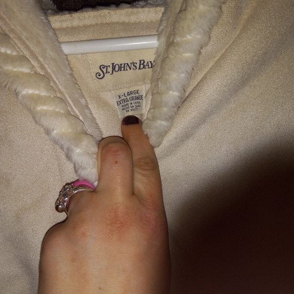 St.John'S Bay Cream Coat - Picture 3 of 4
